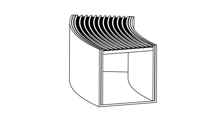 Channel Drains Curved line drawing