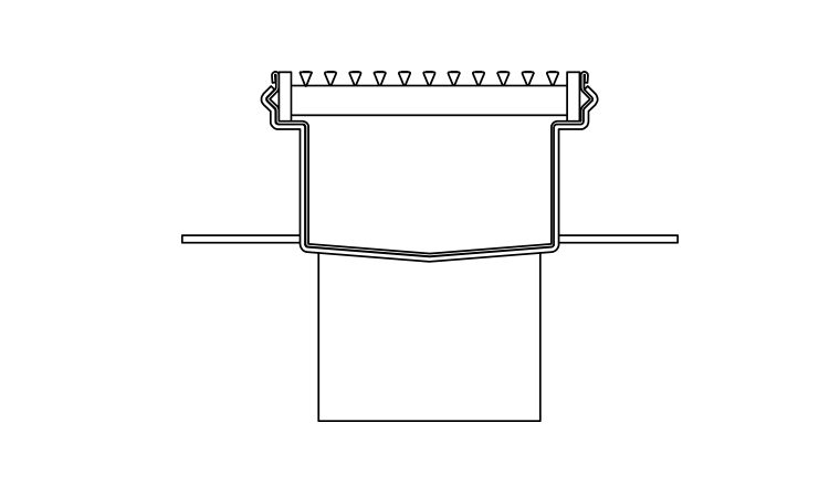 Channel drains modular line drawing